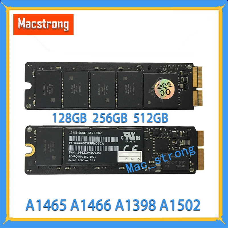 Оригинальный твердотельный накопитель 128 ГБ 256 512 SSD для Macbook Air Retina A1465 A1466 A1502 A1398 2013
