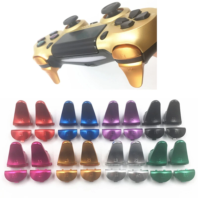 Ps4 V1 Metal Aluminum L1 R1 Extender Extended Trigger Button Replacement For Sony Playstation 4 Controllers Gamepads Alloy - Accessories AliExpress