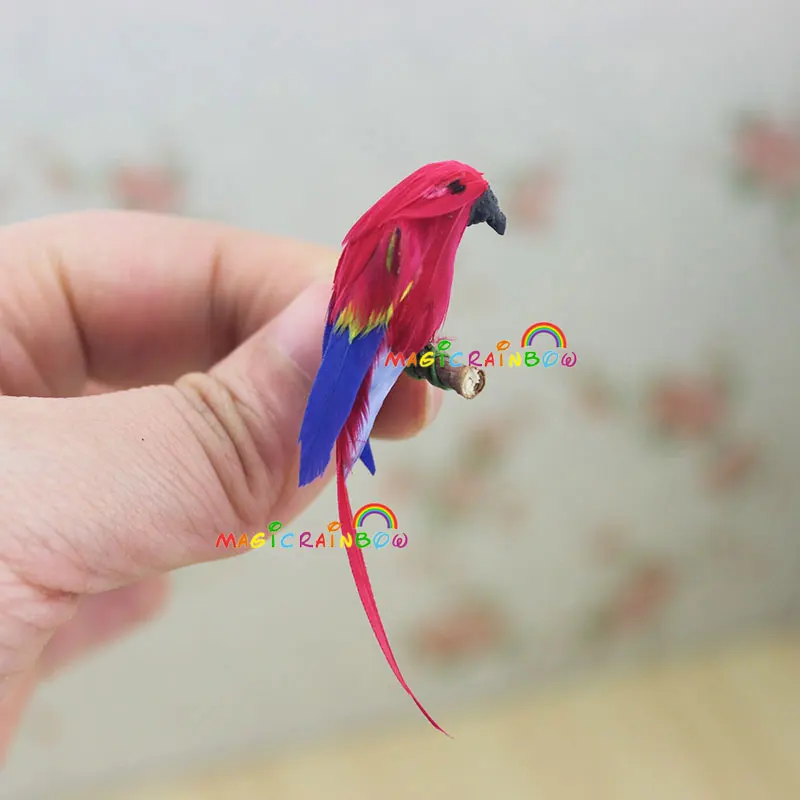 Parrot Macaw красный синий длиннохвостый мини птицы животные Домашние для Bjd куклы