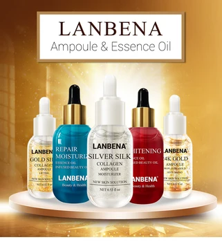 

LANBENA 24K gold Anti-Aging/Golden Silk Protein Essence/Snail essence/Repair essential oil/Hydrating essence