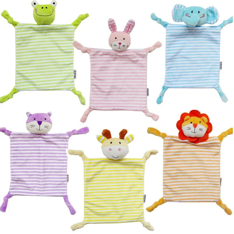 

Toddler Kids Plush Towel Toy Cartoon Animal Rattle Toy Baby Sleeping Stuffed Dolls Comfort Towel 40% off