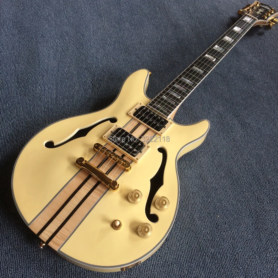 New style electric guitar,Ebony Fingerboard,Real Abalone