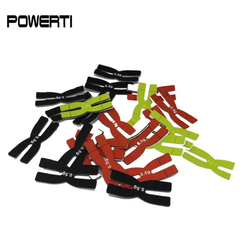 

Powerti 0.5g Badminton Racket Weight and Balance Strips Badminton Racquet Balancer Type H Shape Silicone