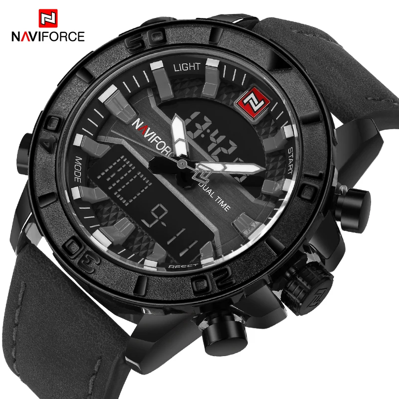 

NAVIFORCE Top Brand Men's Sport Watches Fashion LED Digital Analog Quartz Wrist Watch Men Military Watch Clock Relogio Masculino