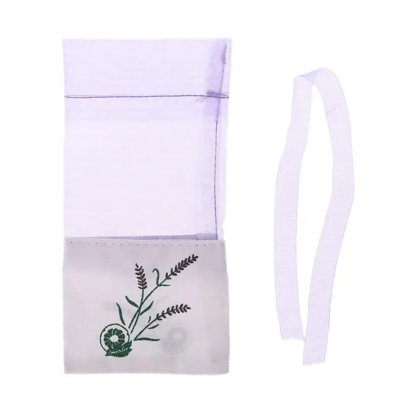 Лавандовое Саше пустой мешок сетки сшивание луч карман для хранения сухие цветы семена