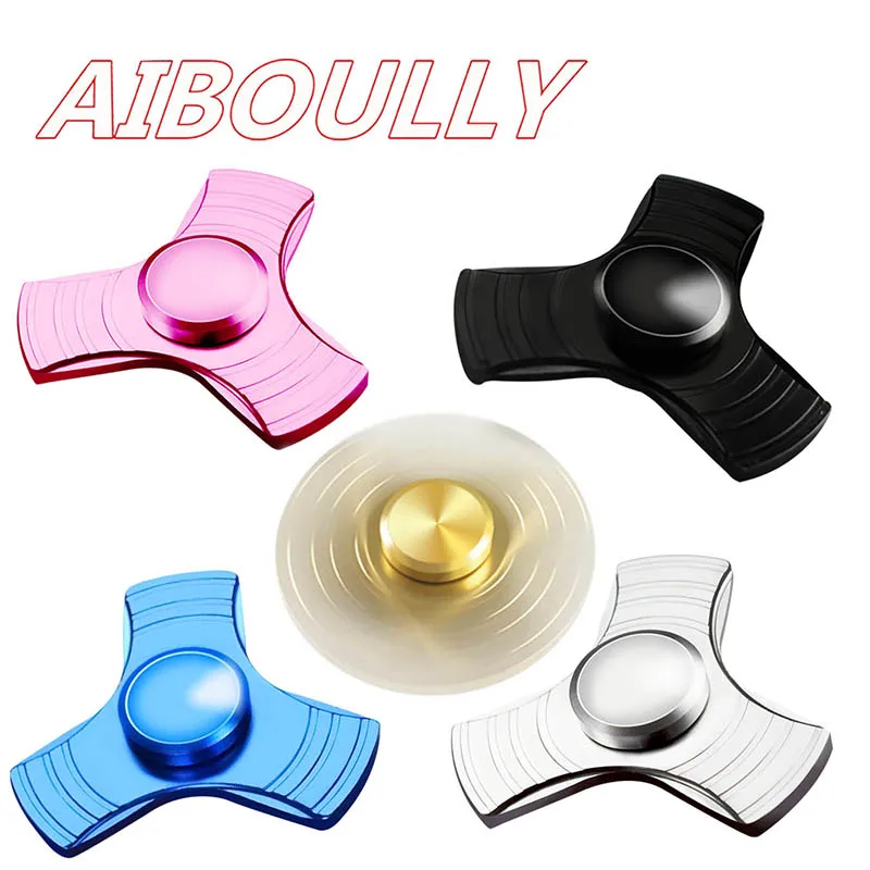 

5 Color EDC Tri-spinner For Autism and ADHD Anxiety Stress Adults Finger Gyro Kid Toys Aluminum Alloy Metal Hand Spinner