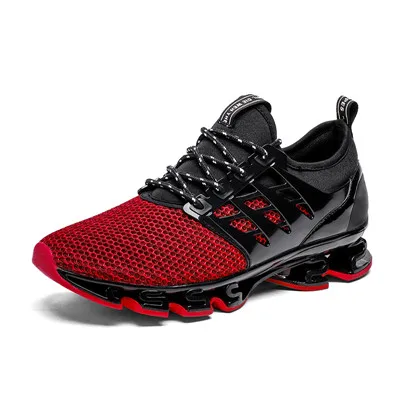 Мужская обувь для бега; сезон весна; кроссовки с лезвием; амортизирующие уличные мужские спортивные кроссовки для бега; спортивная обувь; мужские кроссовки; zapatillas hombre - Цвет: red1