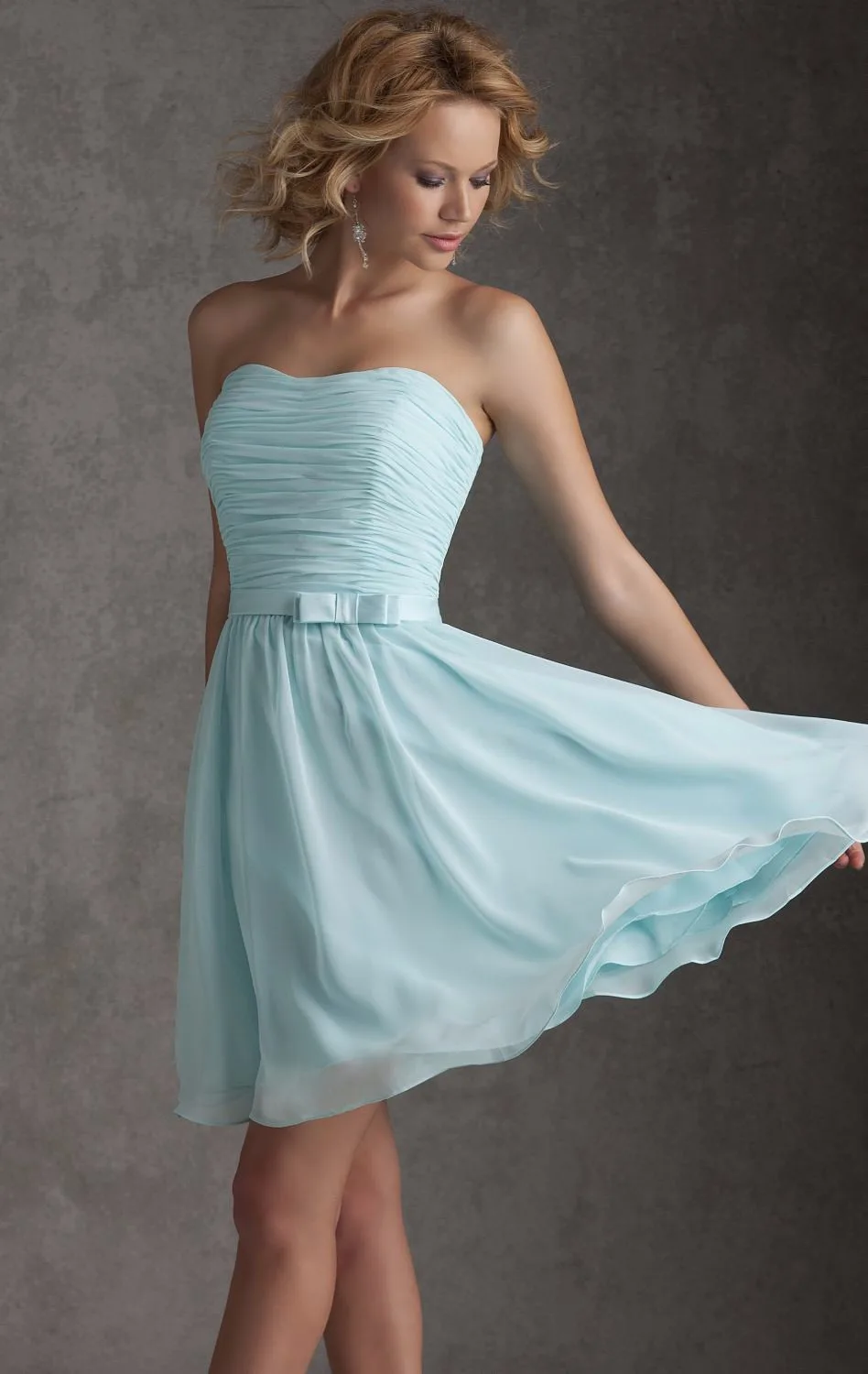 pale teal bridesmaid dresses