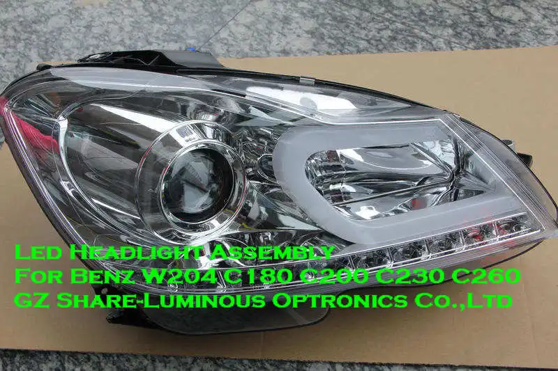 Taiwan Top Bi Xenon Projector Led Headlight For Benz W204 C180 C200