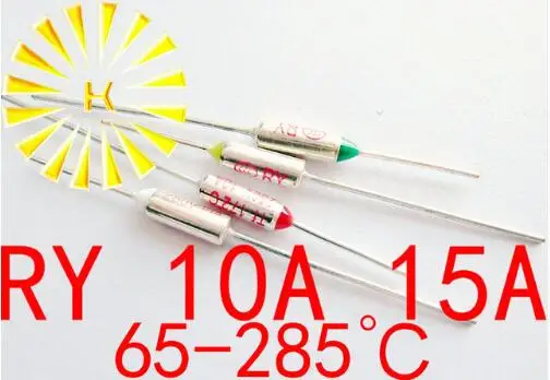 

5PCS x RY Thermal Cutoff TF 65-285 degree Thermal-Links 10A 15A 250V Temperature Fuse