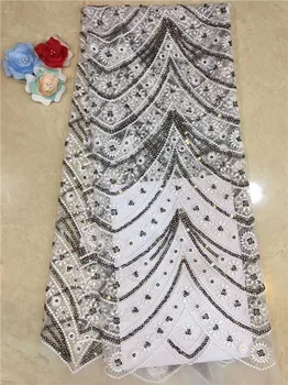 

Beautiful French tulle net lace net fabric for evening dress PDN146(5yards/lot)