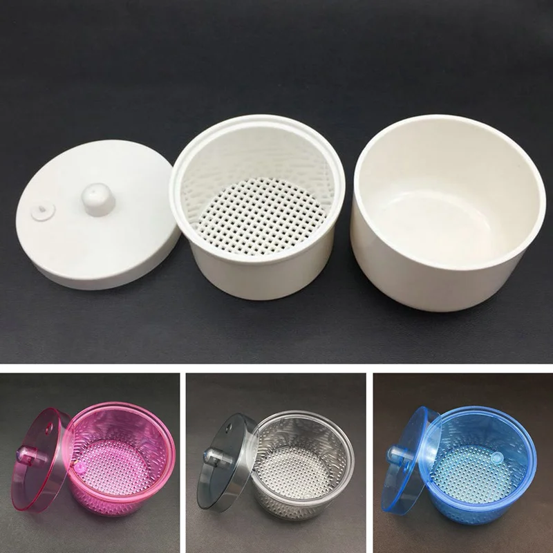 

Pro Sterilizer Disinfection Round Box Sterilizing Clean Nail Art Metal Tool Nipper Grinding Head Jewelry Tray Salon Maquiagem