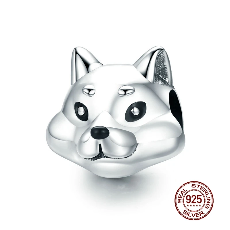Mowimo 100 925 Sterling Silver Shiba Inu Dog Charms Beads Fit Shiba Inu Dog Charms Beads Fit