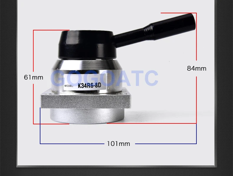 GOGO 4 положения пути 3 Пневматический воздушный клапан с ручным приводом K34R6-8 K34R6-8D Порты и разъёмы 1/" BSP с ручным управлением с фиттинги 6/8/10/12 мм