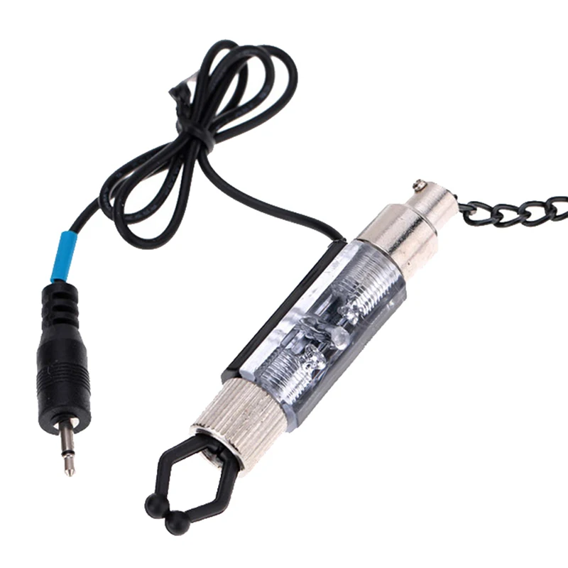 

1Pc Stainless Steel Fishing Bite Alarm Hanger Fishing Swinger Bite Alarms Indicator Set Electronic Illuminated Fishing Tackle