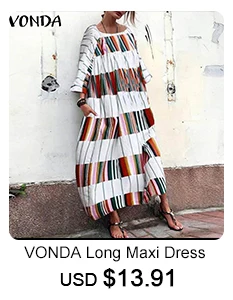 VONDA женское сексуальное платье без рукавов летнее винтажное хлопковое однотонное платье с квадратным вырезом повседневное свободное платье до середины икры размера плюс
