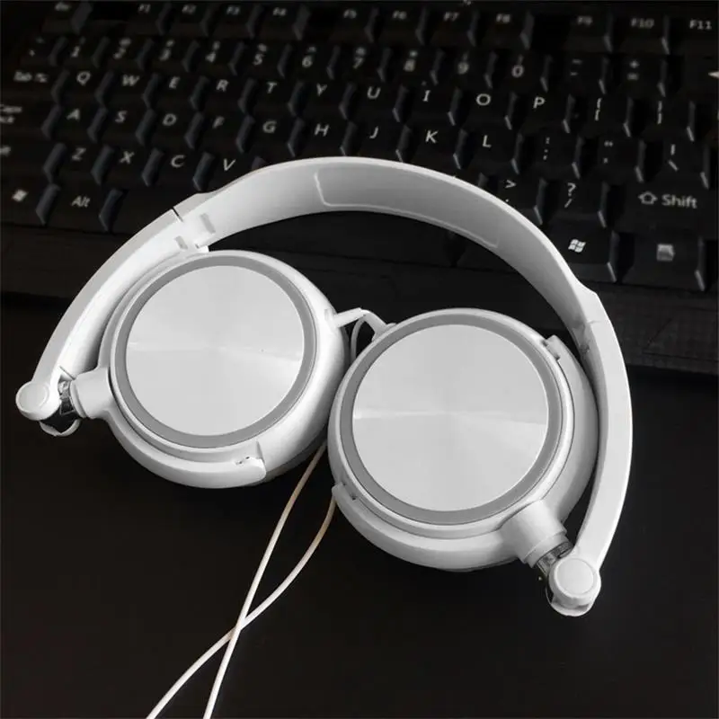 New Wired Headphones With Microphone Over Ear Headsets Bass HiFi Sound Music Stereo Earphone For iPhone Xiaomi Sony Huawei PC