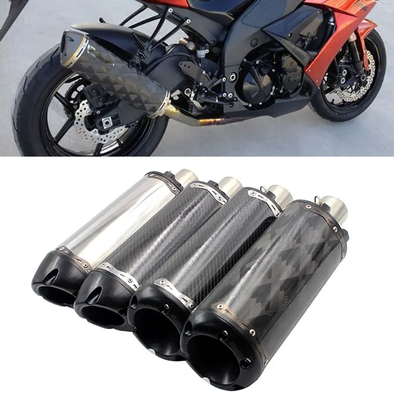 

Universal Akrapovic Exhaust Motorcycle Pipe CNC Aluminium Alloy Escape Moto Two Brother For Kawasaki Benelli Trk 502 CRF230 ZX10