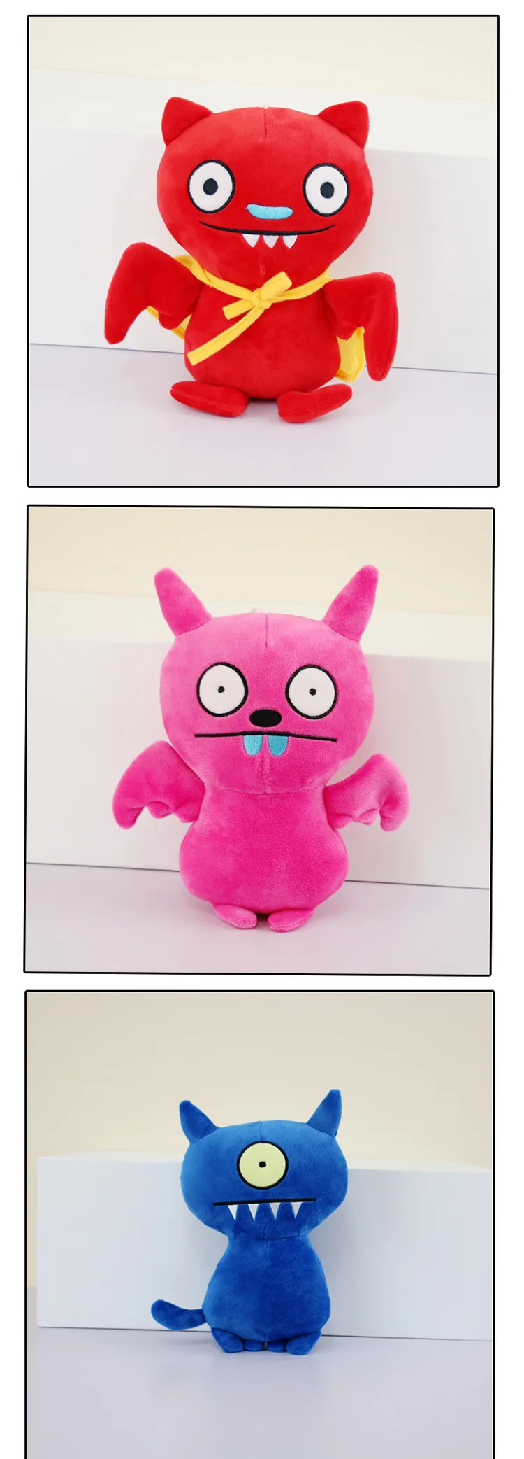 New Arrival 28cm Ugly doll Plush Toy Soft Stuffed Ugly Gifts for Children's Animation Doll Cartoon Dolls Festival Gifts