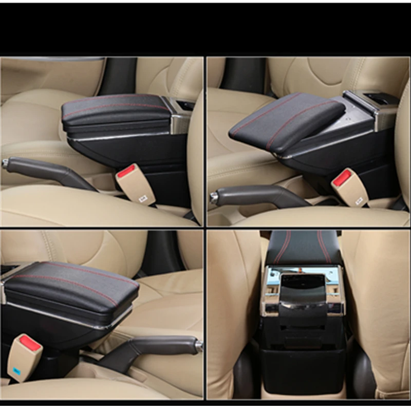 Kaufen Für Volkswagen Bora Golf 4 armlehne box zentralen Speicher inhalt Lagerung box tasse halter aschenbecher konsole arm PU Leder auto styling