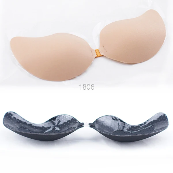 Women Breathable Self Adhesive Push Up Bra Silicone Invisible Bra Cup A B C D 1