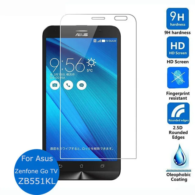 

For Asus Zenfone GO TV Tempered Glass 9H Original Protective Film Explosion-proof Screen Protector for ZB551KL 5.5 inch