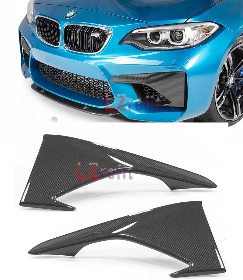 

Real Carbon Fiber Front Splitter 1pair For BMW F87 M2 2016UP