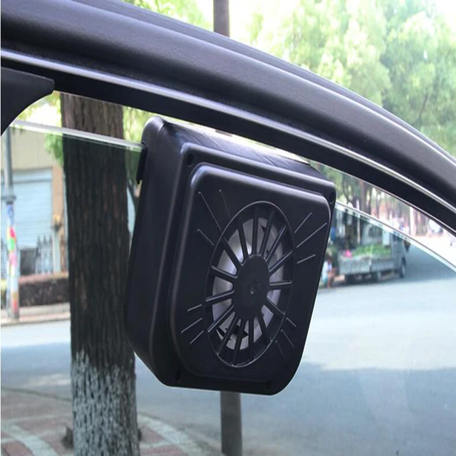 Car Styling Solar Power Auto Window Fan 5.5*6 cm Environmental Cool