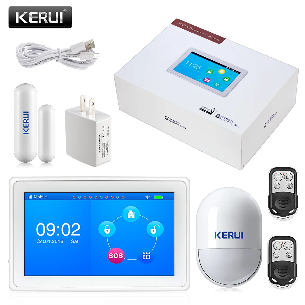 bilder für 2017 KERUI K7 Erstaunliche Design 7 Zoll TFT Farbe Flat WIFI + GSM Alarm System Security Tür-sensor Alarm bilder für 2017 KERUI K7 Erstaunliche Design 7 Zoll TFT Farbe Flat WIFI + GSM Alarm System Security Tür-sensor Alarm