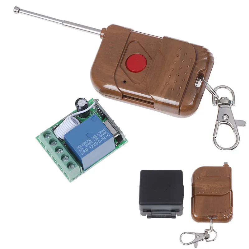 

HOT DC 12V 2CH 2 Channel Wireless RF Remote Control Switch Transmitter+ Receiver Relay Module