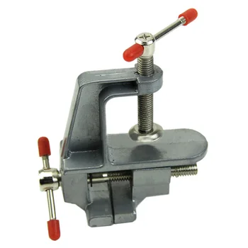 

New 3.5" Aluminum Mini Small Jewelers Hobby Clamp On Table Bench Vise Tool