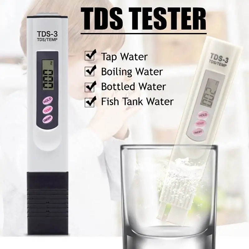 Горячая PH TDS метр тест er 0-9990ppm портативная цифровая ручка цифровой высокоточный фильтр для измерения качества воды инструмент для тестирования чистоты