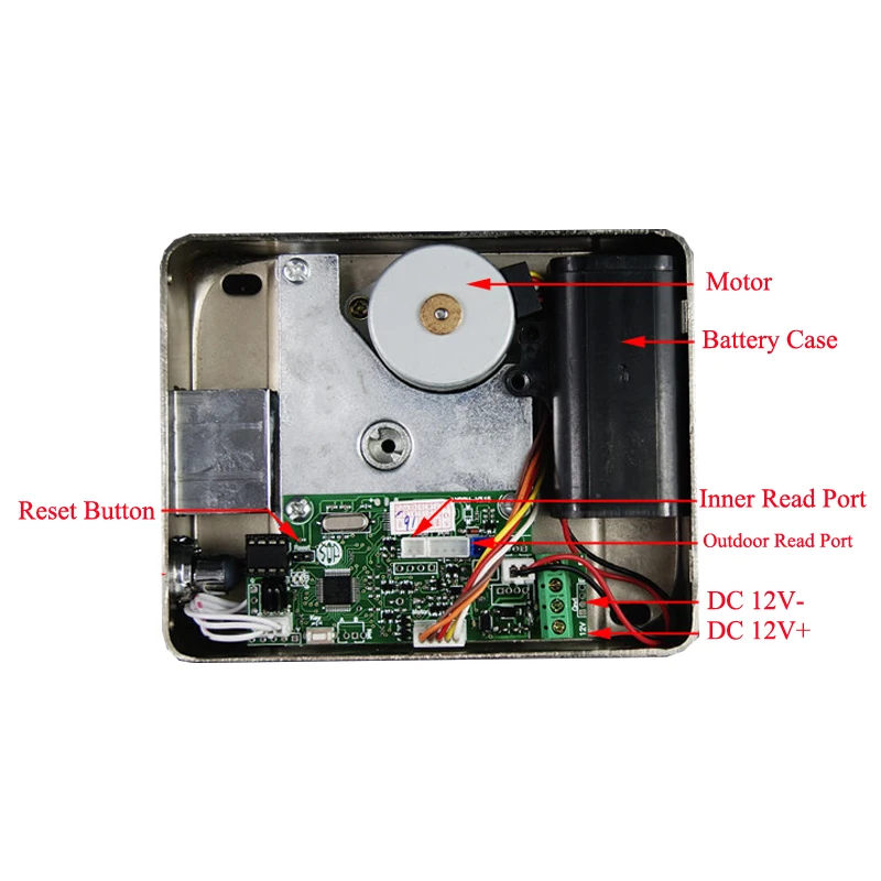 Беспроводной электрический замок блокировщик мотор дверной замок поддержка 13,56 МГц IC кард-ридер для контроля доступа ворота дверь открытая Домашняя безопасность