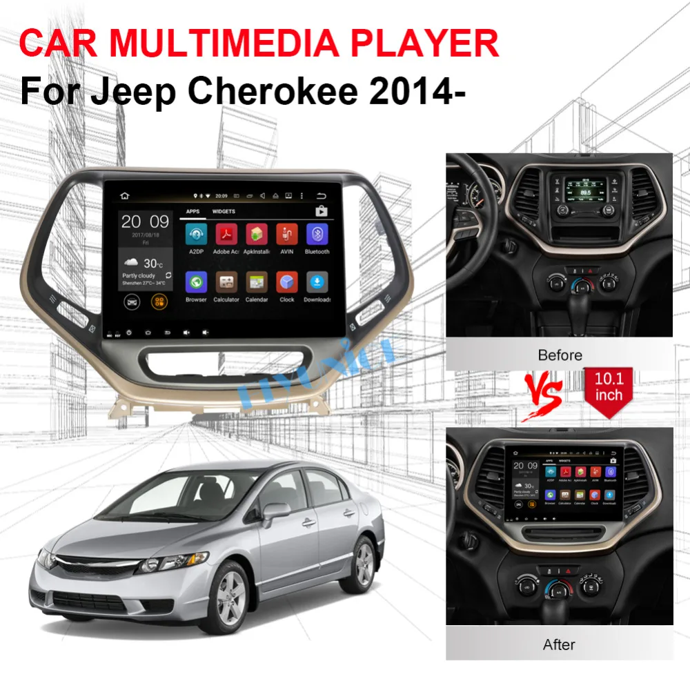 Flash Deal 10.1 Inch IPS Screen Android 8.0 Octa Core 4GB RAM Car Radio Stereo For Jeep Cherokee 2014-2017 Multimedia Head Unit GPS WIFI 4 Flash Deal 10.1 Inch IPS Screen Android 8.0 Octa Core 4GB RAM Car Radio Stereo For Jeep Cherokee 2014-2017 Multimedia Head Unit GPS WIFI 4
