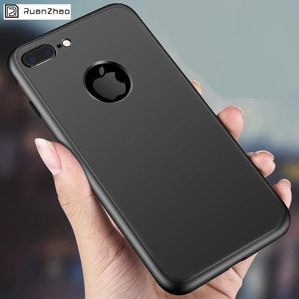

360 Degree Soft TPU Silicon Case For iPhone 6 6s Case 7 8 Plus Silicone Full Caqa Cover For IPhone 8 7 plus Case 6 plus Cover