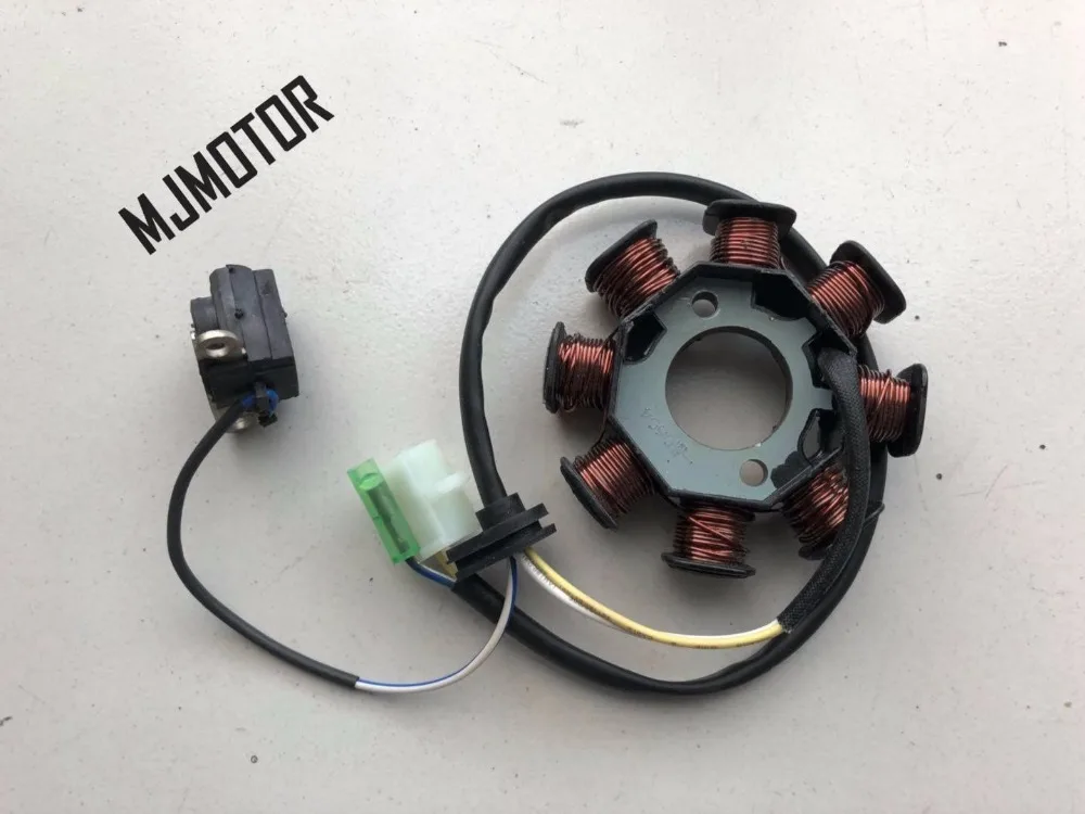 8 Катушек статора постоянного тока Магнето генератор статора для Chinesse GY6 125 QJ Keeway Скутер Honda Yamaha ATV Мотоцикл мопед часть
