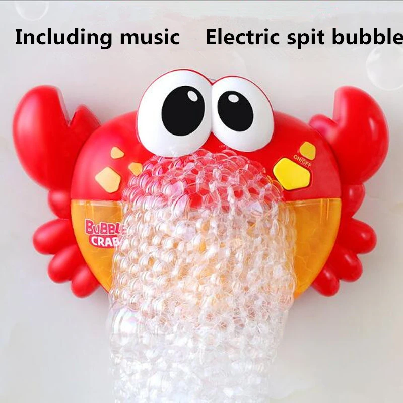 crab bubble machine bath toy