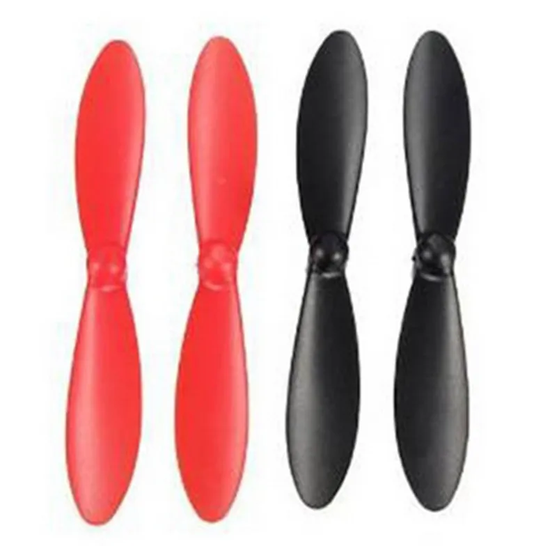 Сменные лезвия Hubsan X4 H107 H107L H107C H107D для квадрокоптера черный + красный (4 шт.)|hubsan x4