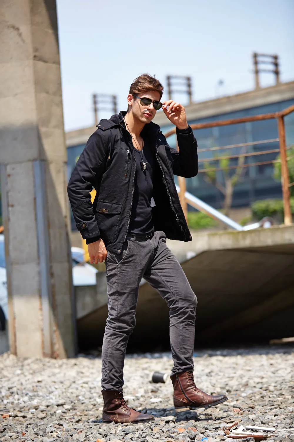 Billig M 4XL 2019 Winter Jacke Herren Mäntel Armee stil Mit Kapuze Dicke Wolle Liner Baumwolle Military Jacke Männliche Taktische Mantel Jacke Kleidung