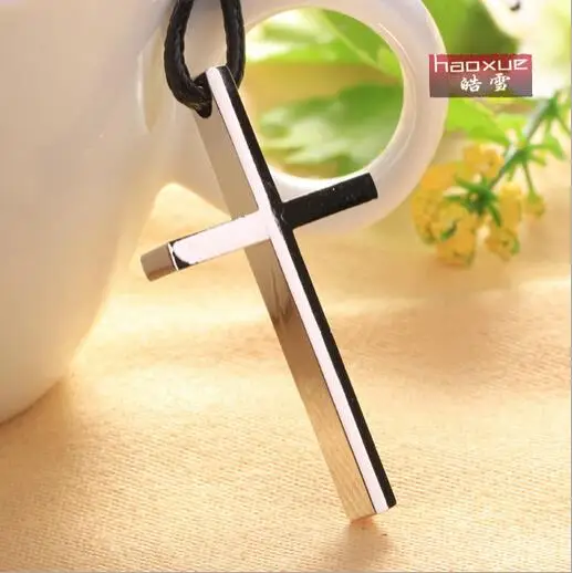 

1pc Cross of St Peter titanium steel 316L Stainless Steel Pendant Necklace Lucifer Satan fashion punk jewelry for lovers