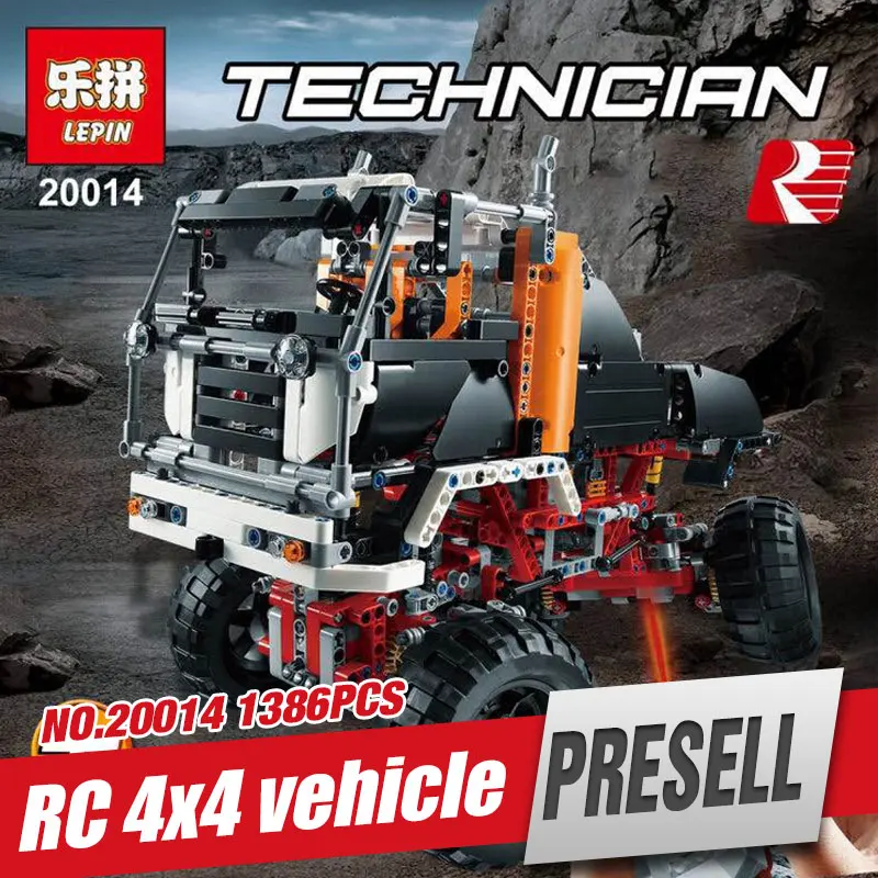 

Lepin 20014 Technic Series Ultimate Version The Remote-Control Four-Wheel Drive Off-road Vehicles Building Blocks Toy Legoe 9398