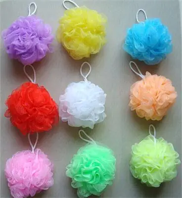 

Wholesale bath ball bathsite bath tubs Cool ball bath towel scrubber Body cleaning Mesh Shower wash Sponge product High Quality