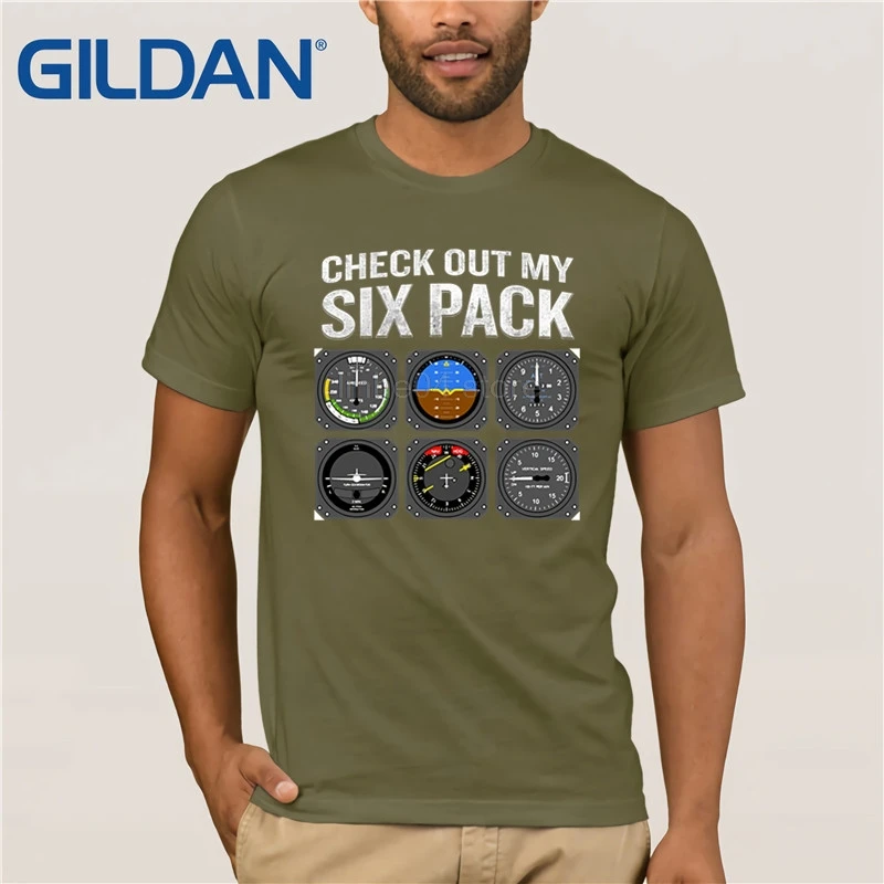 

Check Out My Six Pack Aviation T-Shirt Funny Fake Muscle 2019 Summer Men's Short Sleeve T-Shirt