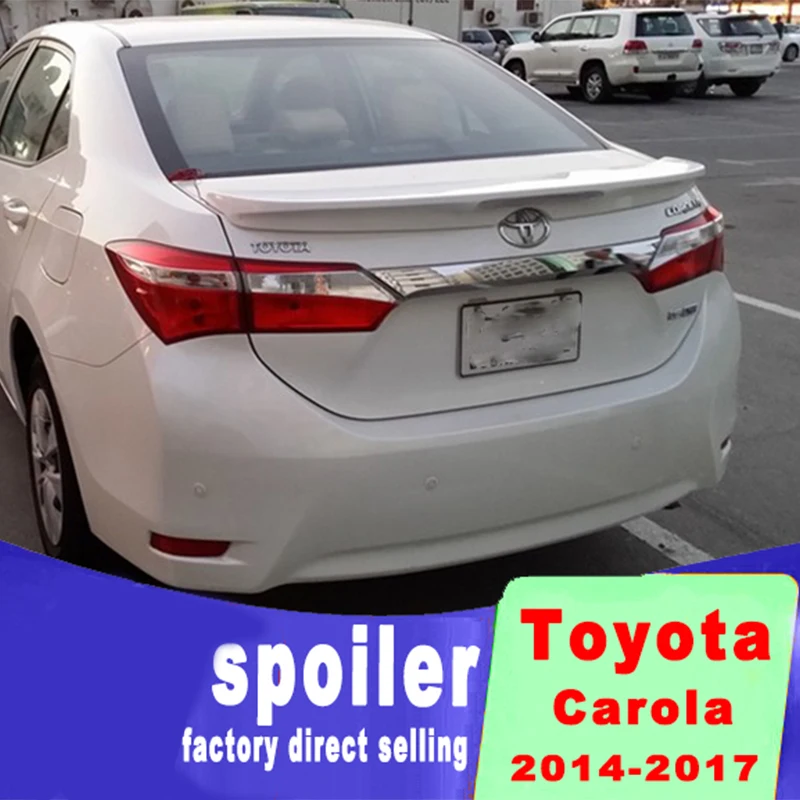 Высококачественный большой спойлер из АБС пластика для Toyota Corolla 2014 2017 задний
