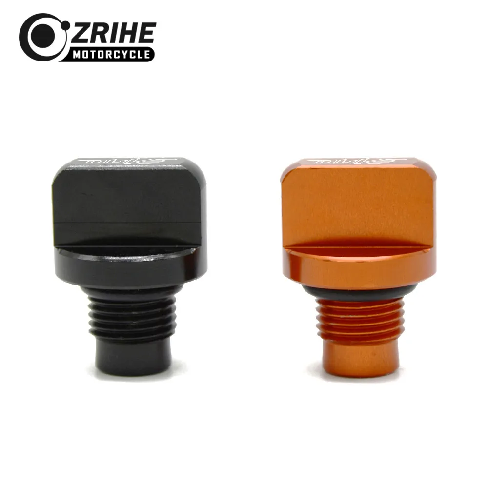 Motorcycle Accessories Orange CNC Engine Magnetic Oil Drain Plug For KTM 200 DUKE200 250DUKE 250 2013 2014 2015 2016