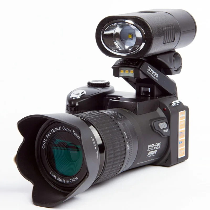 

POLO Sharpshots D7200 Digital Camera 33Million Pixel Auto Focus 24X Optical Zoom Video Camera with Three Lens Bag Cameras