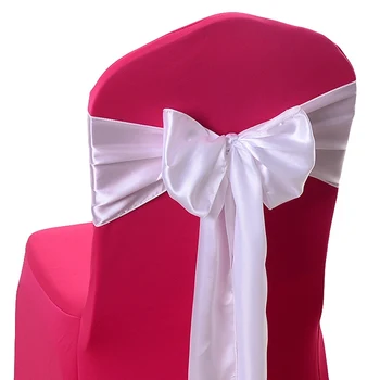 

50pcs Sashes Polyester Chair Sashes Chair Sashes Bow Cover Sashes Wedding Chair Belt Ties for Party Hotel Banquet Home Textile