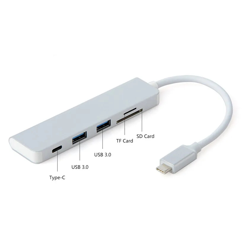 CARPRIE 5 в 1 USB концентраторы расширитель Тип C 3 0 до 2xUSB концентратор адаптер SD TF