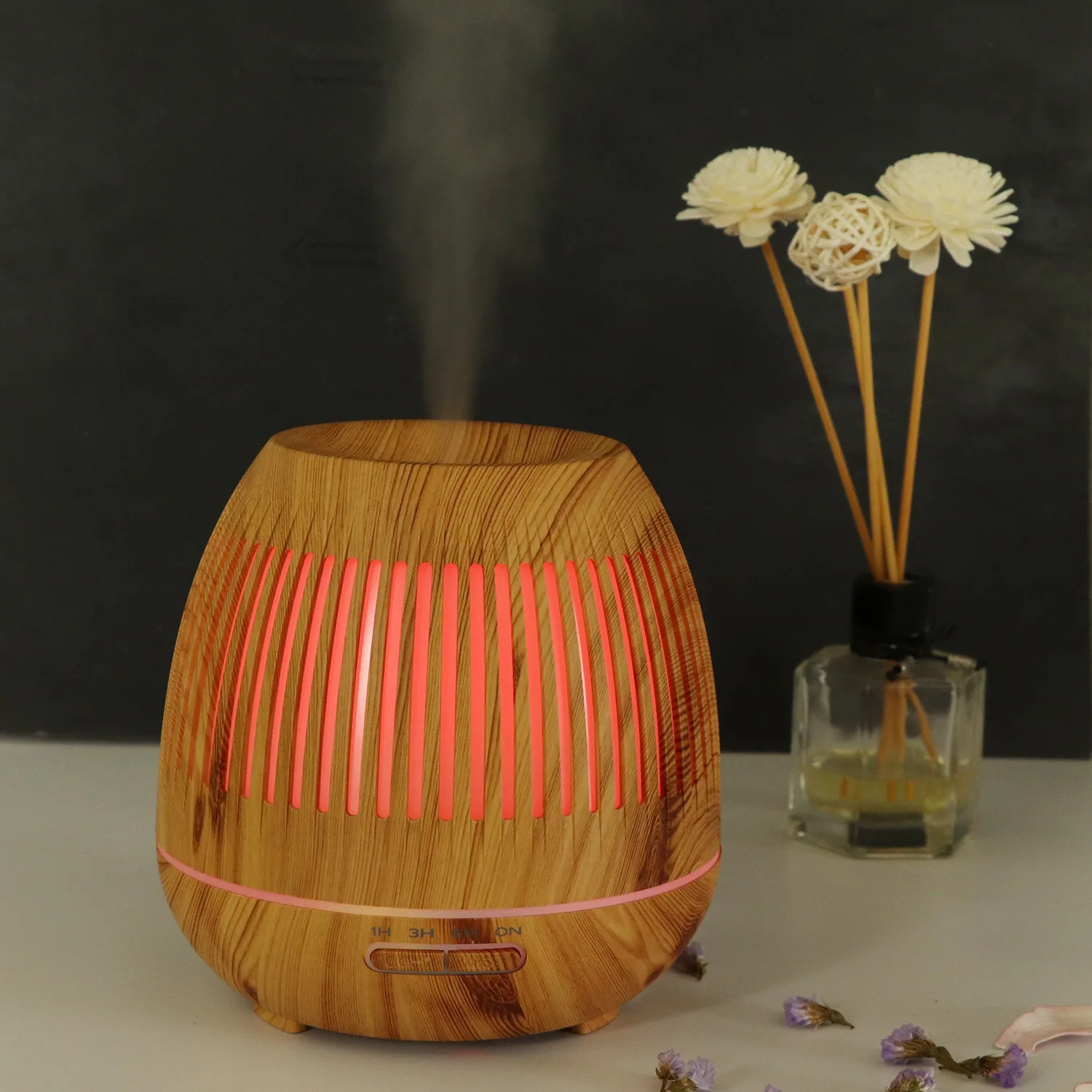 

400ml Humidifier Hollow Out Noctilucent Humidifier Grain Mini- Humidifier Atmosphere Purifier Aromatherapy Machine