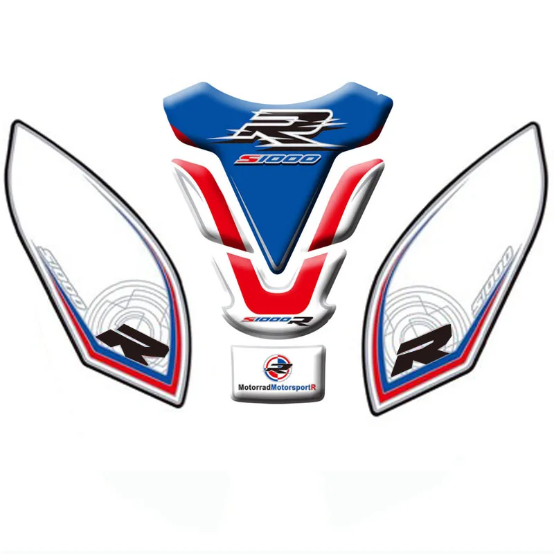 Для BMW S1000R 16 S1000RR S1000R мотоциклетный протектор Танк Pad сбоку 3D Стикеры - Цвет: 9